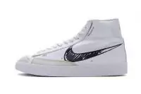 nike blazer mid homme femme graffiti black swoosh